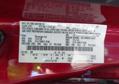 2014 Ford Focus Se из США, поврежденный, VIN 1FADP3K24EL211369